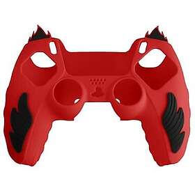 Malmö TeknikKompani Playstation 5 PS5 Silikon Skin Skal Fodral Anti-Slip Skydd Flame Design Röd