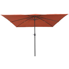vidaXL Fyrkantigt Trädgårdsparasol 295x245 cm Terrakotta 42003657