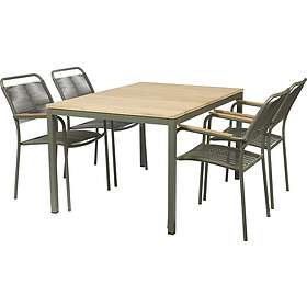 Verona Toscana trädgårdsbord L132cm + 4 Verona