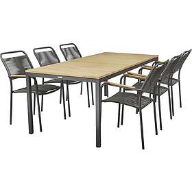 Verona Toscana trädgårdsbord L197cm+ 6 Verona