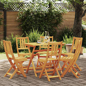 vidaXL Folding Garden Chairs 6 pcs Solid Acacia Wood 36x46x86 cm