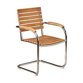 1898 Rörvik matstol Teak-rostfritt stål