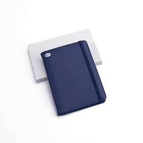xTool PU Patch Passport Holder Blå till Silver