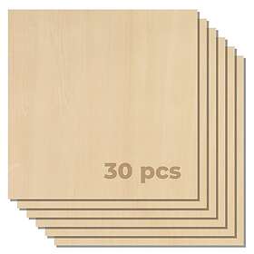 xTool 3mm björkplywood 30x30cm 30 st