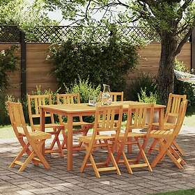 vidaXL Set of 8 Garden Chairs 36x46x86 cm Solid Acacia Wood