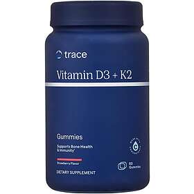 Trace Minerals Vitamin D3 + K2 Strawberry 60 gummies