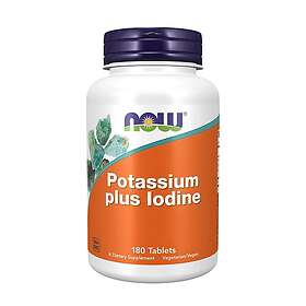 Now Foods Kalium plus Jod 180 tabletter