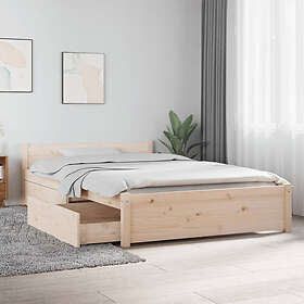 vidaXL Sängram med lådor 120x190 cm