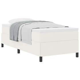 vidaXL Sängram Gräddvit 100x200 cm Corduroytyg