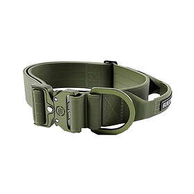 BullyBillows Combat Hundhalsband med Handtag Grön 5 cm (S)