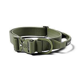 BullyBillows Combat Hundhalsband med Handtag Grön 4 cm (M)