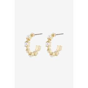 Snö Of Sweden Lucy Oval Earrings Gold White