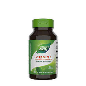 Nature's Way Vitamin E D-Alpha Tocopherol 100 Softgels