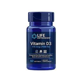 Life Extension Vitamin D3 175 mcg 7000 IU 60 Softgels