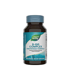 Nature's Way Vitamin B-100 Complex High Potency Formula 60 Capsules