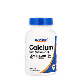 Nutricost Calcium with Vitamin D3 60 Tablets