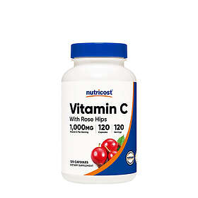Nutricost Vitamin C with Rose Hips 120 Capsules