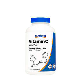Nutricost Vitamin C with Zinc 1,000 mg 240 Capsules