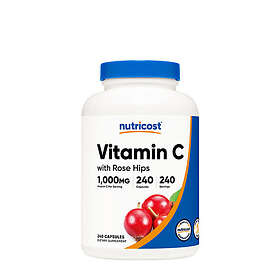 Nutricost Vitamin C with Rose Hips 240 Capsules