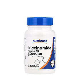 Nutricost Vitamin B3 Niacinamide 500 mg 30 Capsules