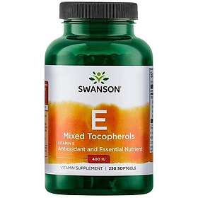 Swanson Vitamin E Mixed Tocopherols 400 Iu 250 Capsules