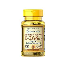 Puritan's Pride Vitamin E-400 IU Naturally Sourced 100 Softgels