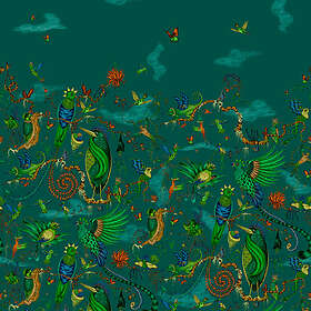 Clarke & Clarke Cloud Forest Teal W0200/02