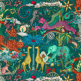 Clarke & Clarke Paradise Lost Teal W0216/05