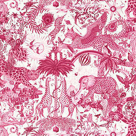 Clarke & Clarke Paradise Lost Berry W0216/01