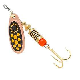 Mepps Spinner-3 6,5g koppar/gula prickar,