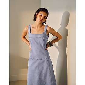 TOPSHOP Denim Dropped Waist Midi Dress