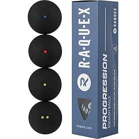 Raquex Squash Balls Progression Pack – Mixed Box of 4