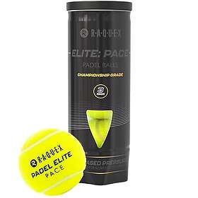 Raquex Elite Padel Balls – Tube of 3