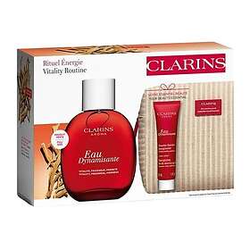 Clarins Eau Dynamisante Parfymset (100ml eau dynamisante spray, 30ml duschgel, necessär)