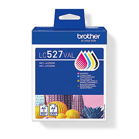 Brother LC527VAL (Svart/Cyan/Magenta/Gul)