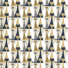 Arvidssons Textil Kitty Metervara Beige/Grå