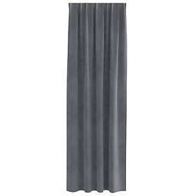 vidaXL Blackout Gardiner med Top Tape 2 st Super Ljusgrå Sammet