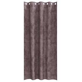 vidaXL Sammet Gardiner 2 st med Öglor Brun 260x140 cm