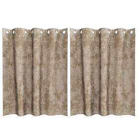 vidaXL Sammet Gardiner Champagne Polyester 140 x 140 cm