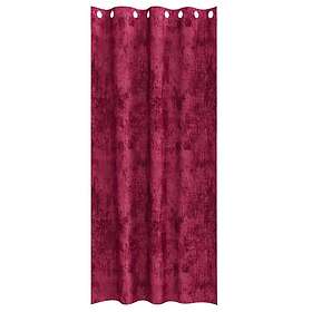 vidaXL Sammetgardiner 2 st med ögonringar Vinröd 245x140 cm