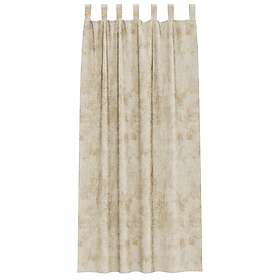 vidaXL Sammetsgardiner 2 st med öglor Grädde 225x140 cm