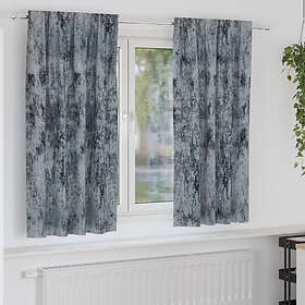 vidaXL Sammetsgardiner 2 st med Öglor Silvergrå 175x140 cm