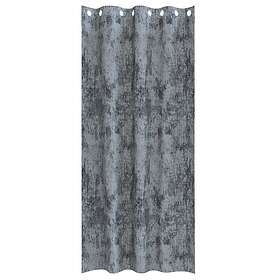 vidaXL Sammetsgardiner 2 st med öglor Silvergrå 225x140 cm