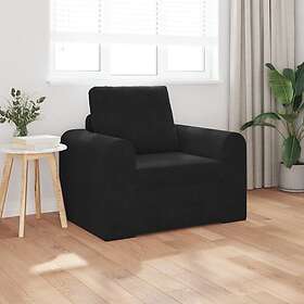 vidaXL Golvsängsoffa 2-i-1 Sovesofa Svart Fløyel 98x71x83 cm