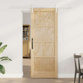 vidaXL Sliding Door with Hardware Kit 78x202 cm Solid Pine