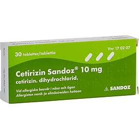 Sandoz Cetirizin 10mg 30 st