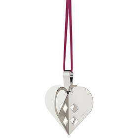 Georg Jensen CC 2025 hjärta julornament, palladiumpläterad