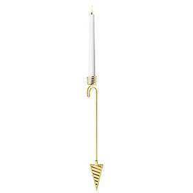 Georg Jensen CC 2025 Strut ljushållare, 18K guldplätering