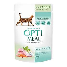 Optimeal Adult Cats With Rabbit In Carrot Jelly 12 x 85g