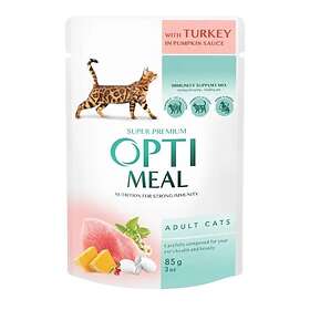Optimeal Adult Turkey In Pumpkin Sauce Våtfoder för katter 12 x 85g